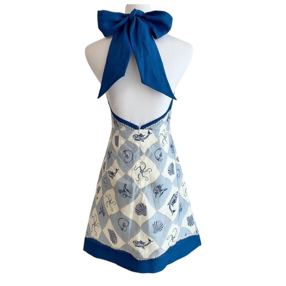 Alemais Pia Printed Linen Minidress - Picture 9 of 10